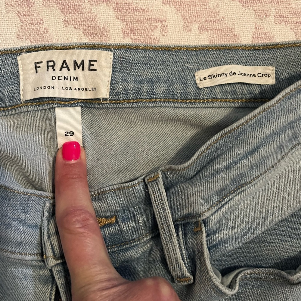 Frame Denim Le Skinny de Jeanne Crop
